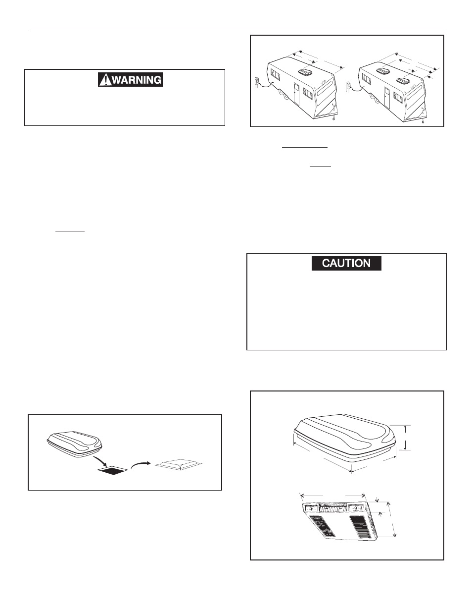 Caution, Installation instructions | Dometic 600315.331 User Manual | Page 4 / 10