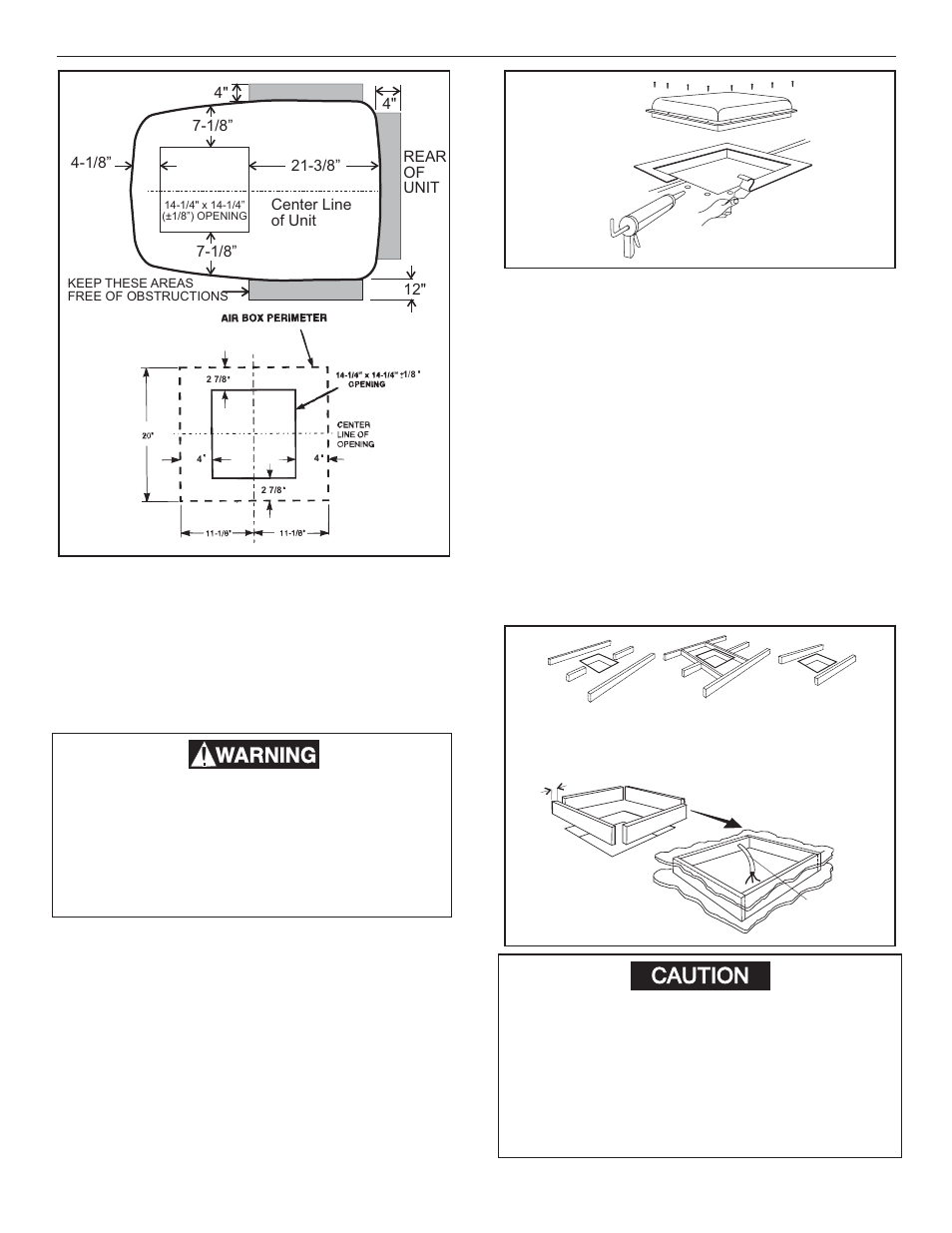 Caution, C. roof preparation | Dometic 600315.331 User Manual | Page 5 / 10