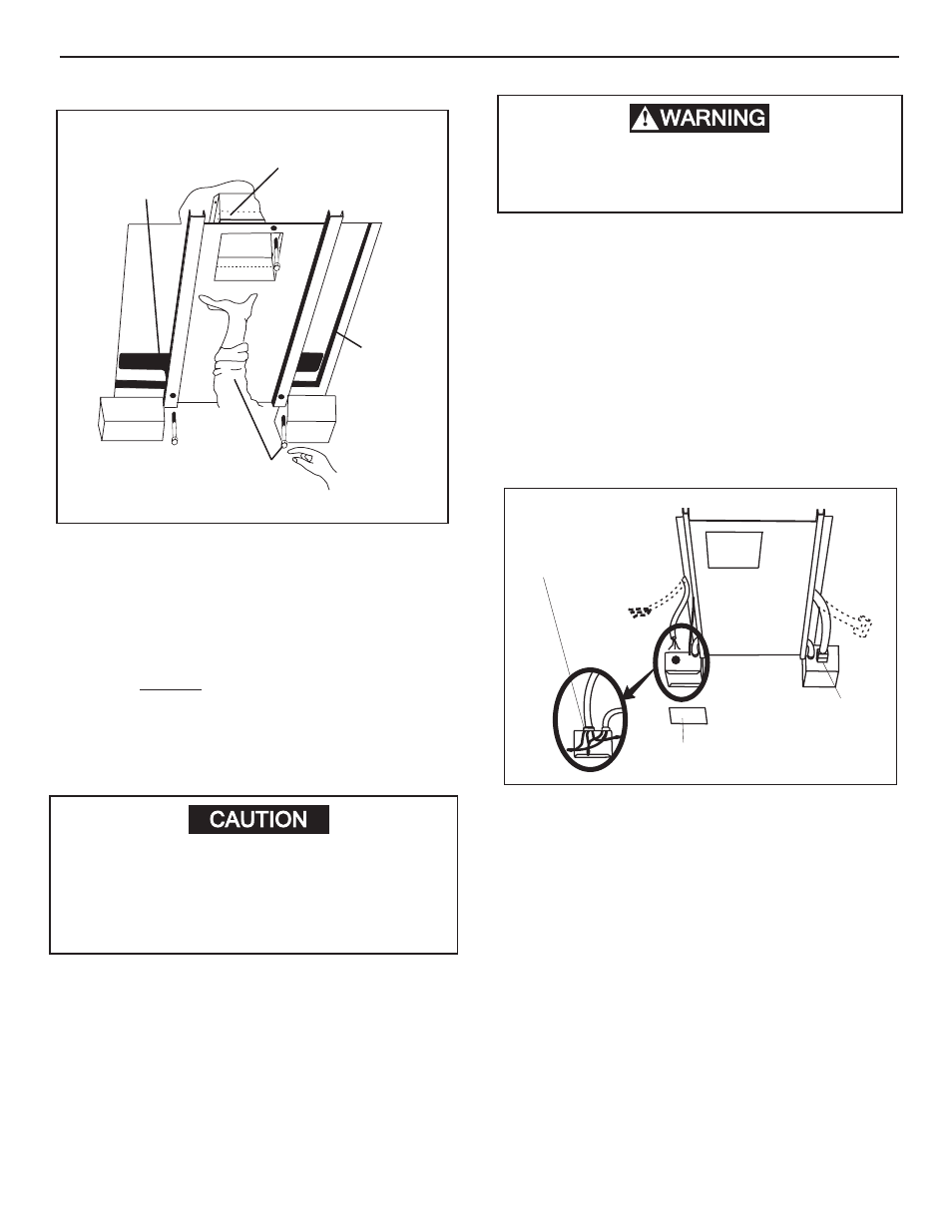 Caution, Warning | Dometic 600315.331 User Manual | Page 7 / 10