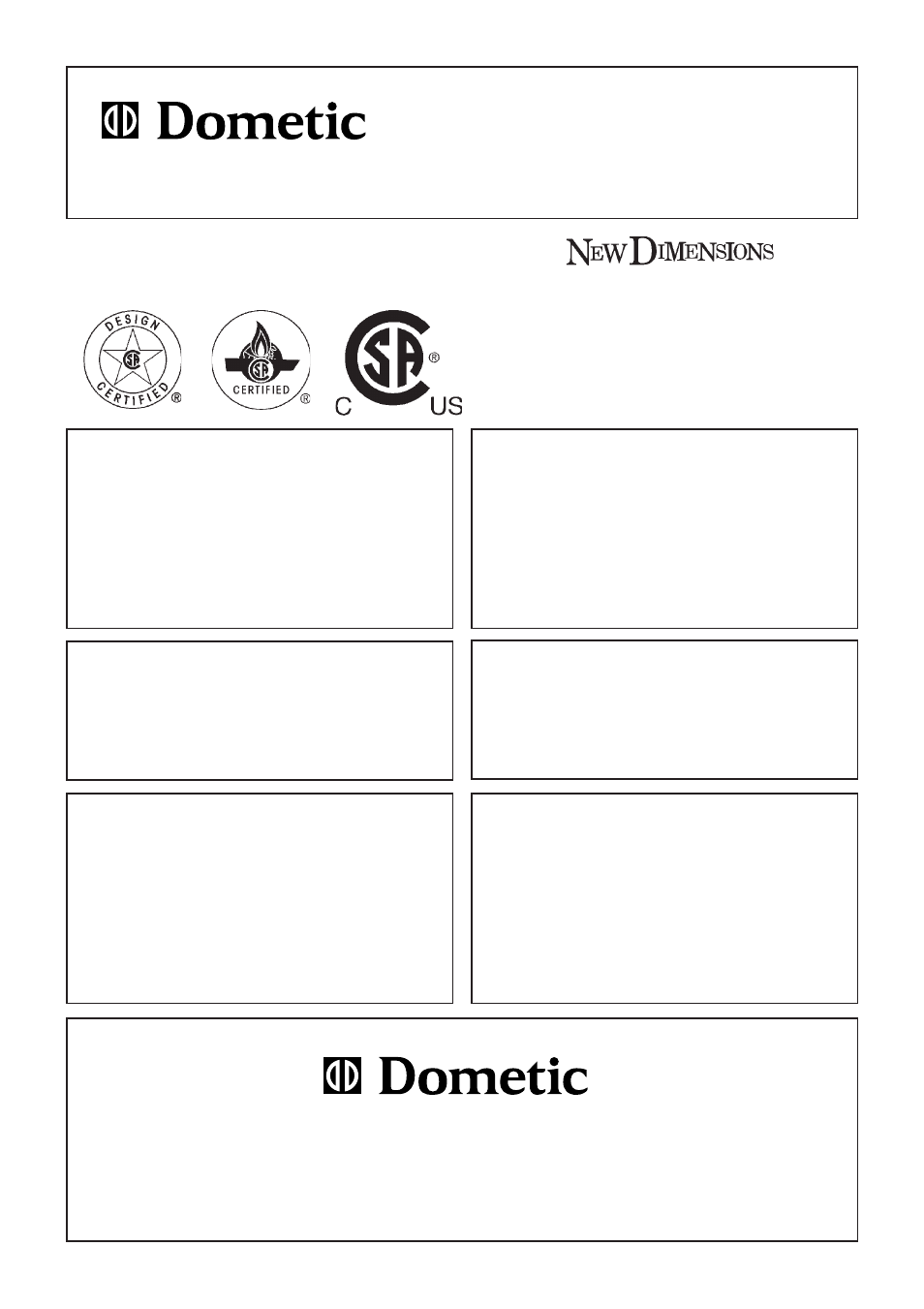 Dometic NDR1062 User Manual | 20 pages