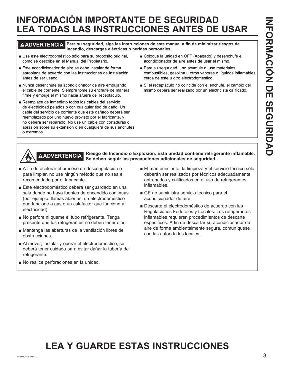 GE 5,000 BTU Window Air Conditioner Owners Guide User Manual | Page 19 / 32