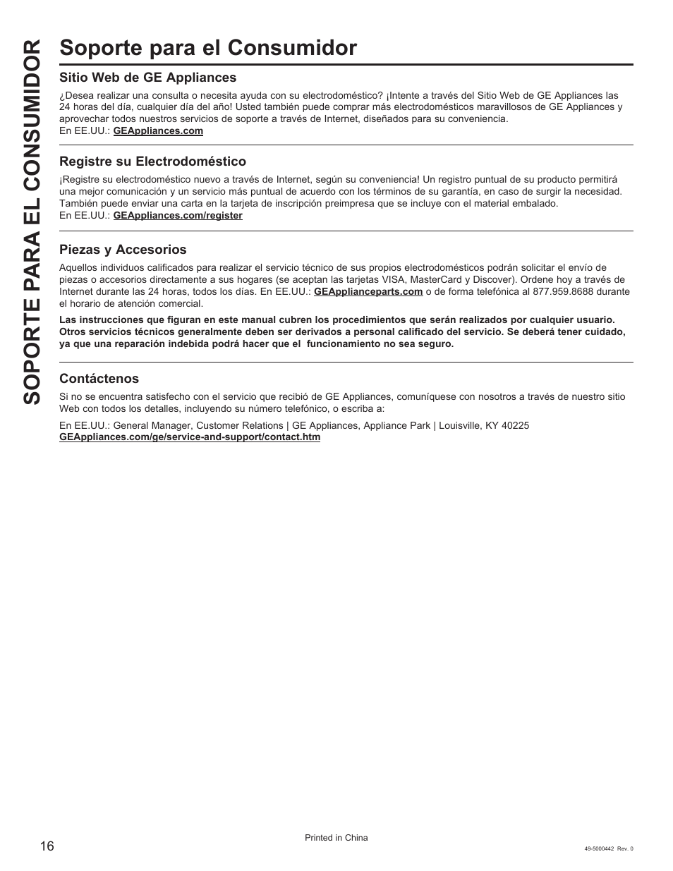 GE 5,000 BTU Window Air Conditioner Owners Guide User Manual | Page 32 / 32