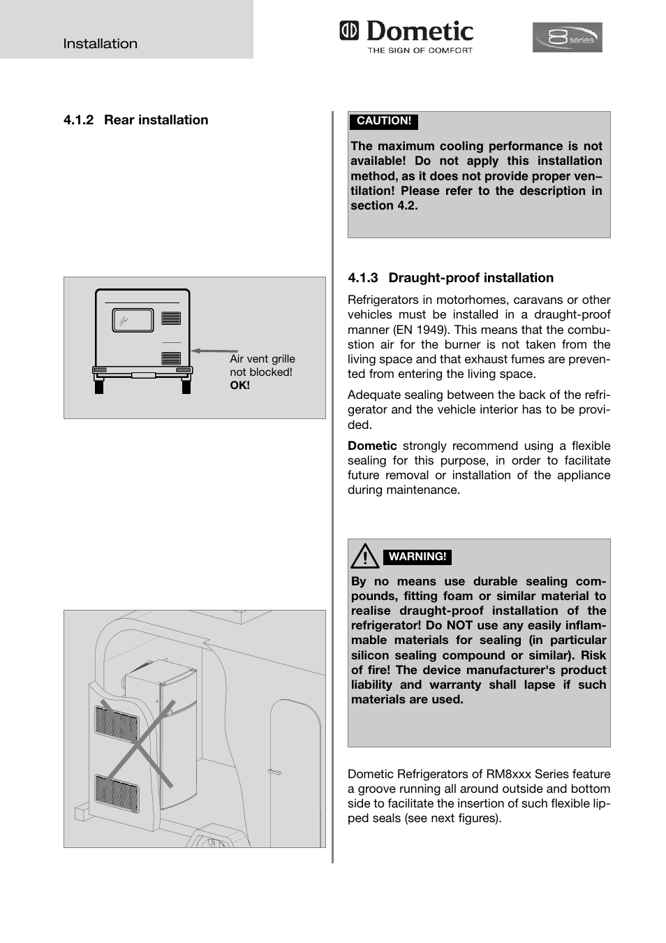 Dometic ABSORPTION RMD 8555 User Manual | Page 10 / 24