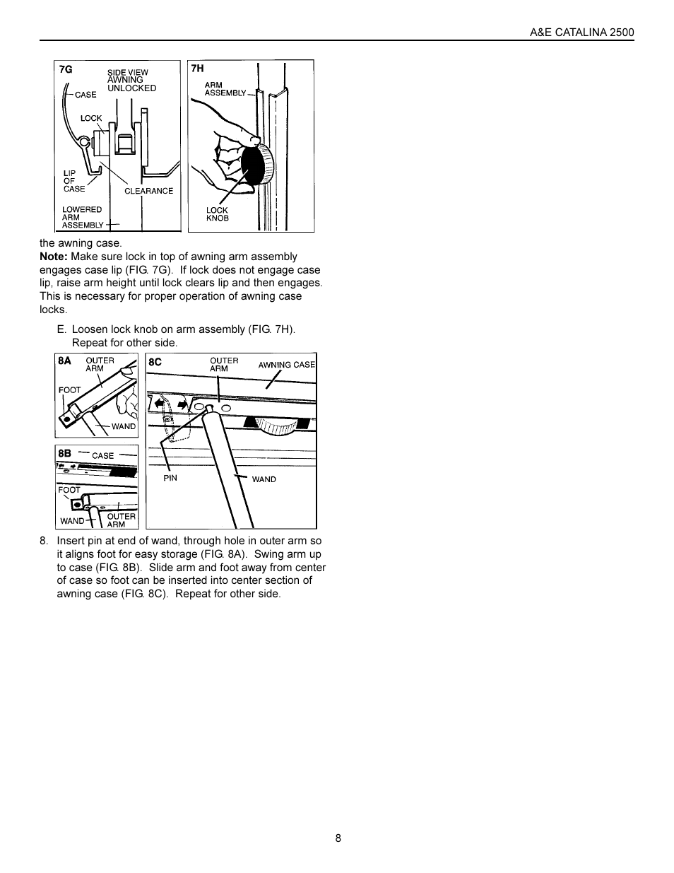 Dometic 2500 User Manual | Page 8 / 8
