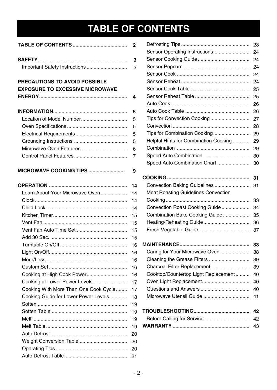 Dometic DOTRC17SSC User Manual | Page 2 / 44