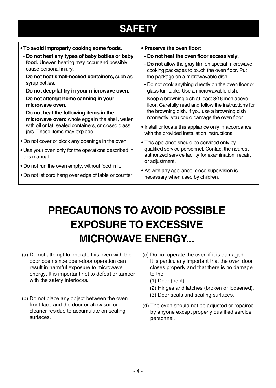 Safety | Dometic DOTRC17SSC User Manual | Page 4 / 44