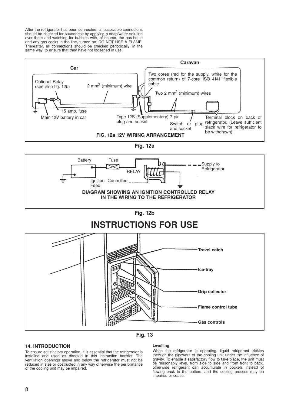 Instructions for use | Dometic RM 123E User Manual | Page 8 / 12