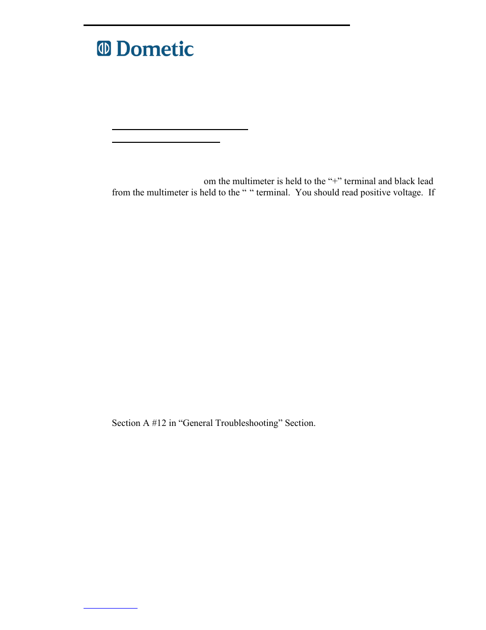 Freightliner refrigerator troubleshooting guide | Dometic 750000005 (TJ18F) User Manual | Page 9 / 20