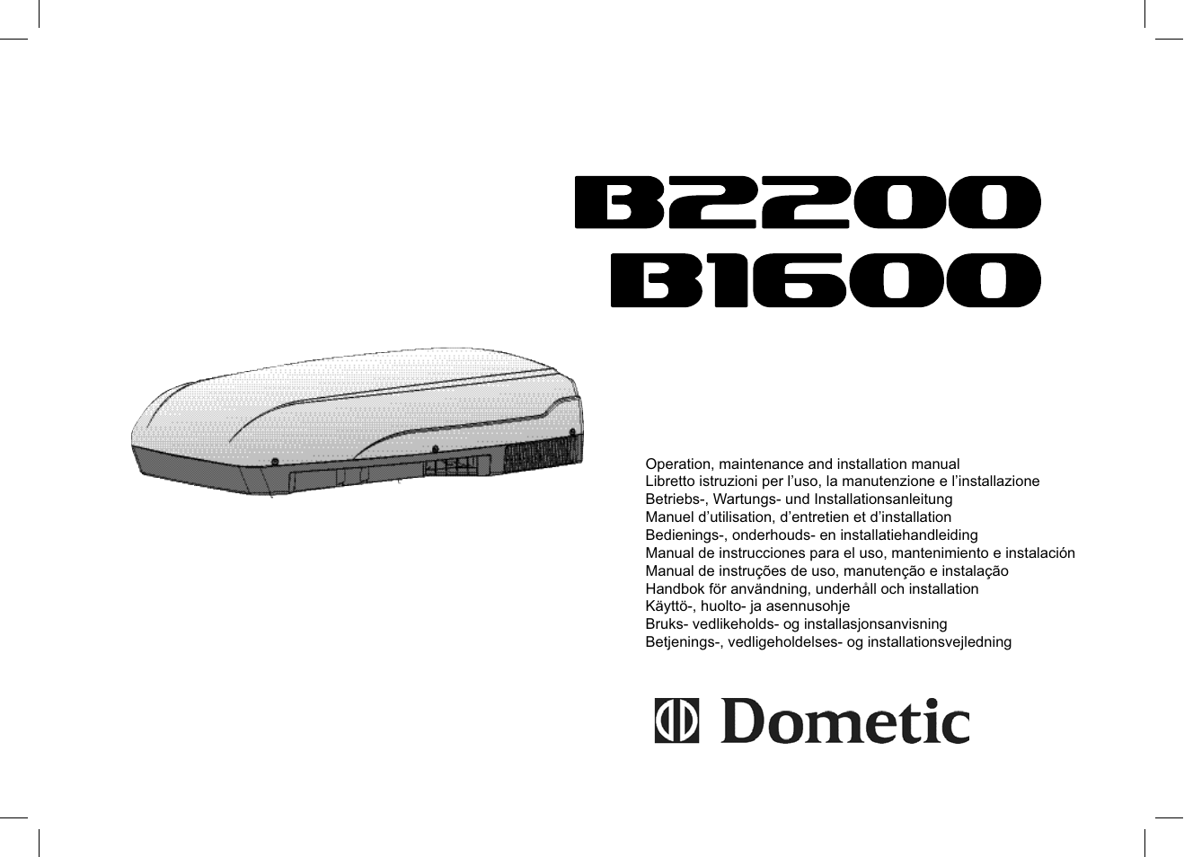 Dometic B2200 User Manual | 24 pages