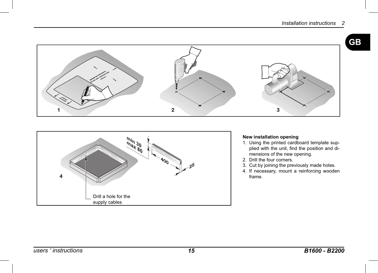 Dometic B2200 User Manual | Page 16 / 24