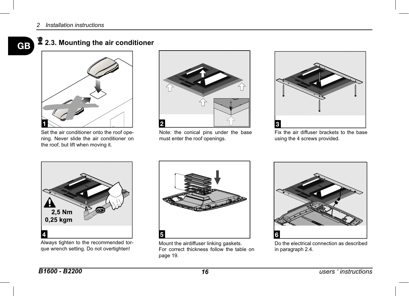 Dometic B2200 User Manual | Page 17 / 24