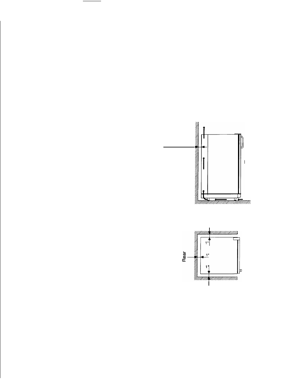 Installation, General instruction, Free-standing model for floor installation only | Clearances, Gas connection | Dometic RGE400 User Manual | Page 2 / 7