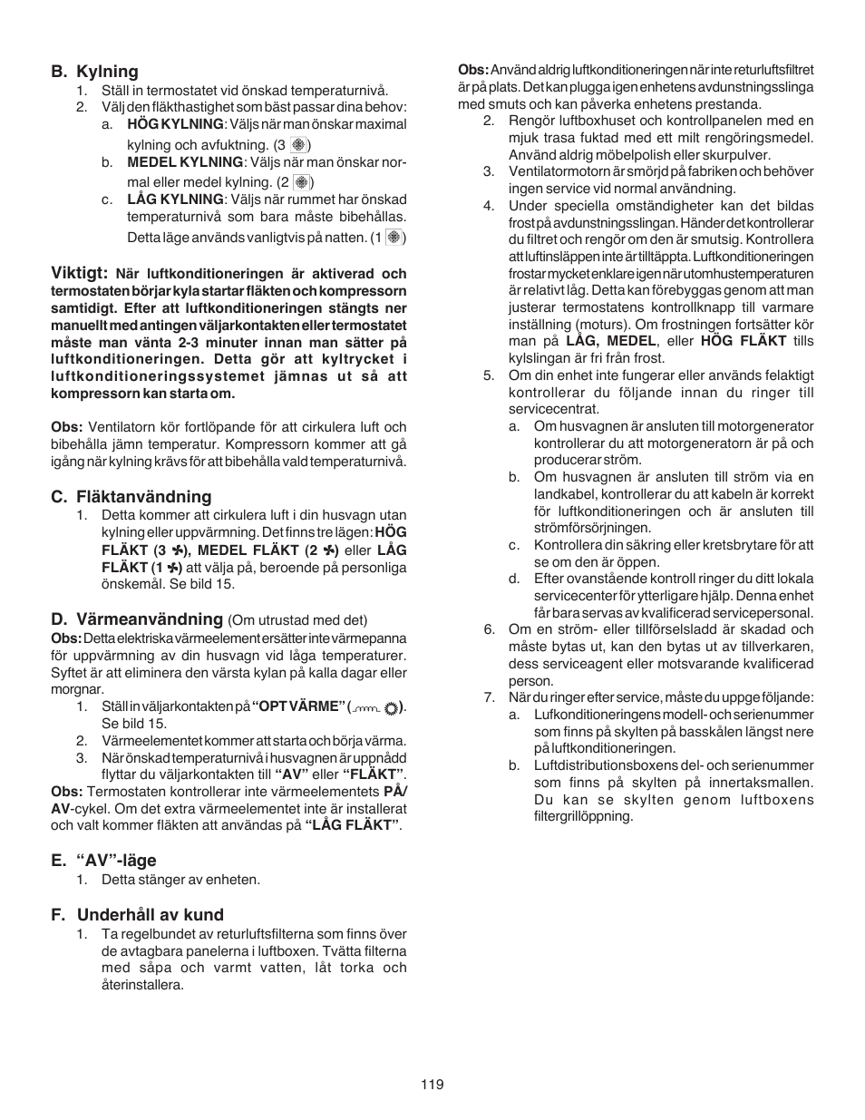 Dometic CARAVAN B3200 User Manual | Page 118 / 120