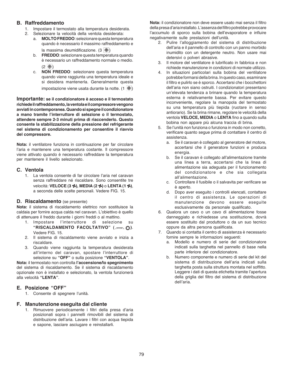 Dometic CARAVAN B3200 User Manual | Page 78 / 120