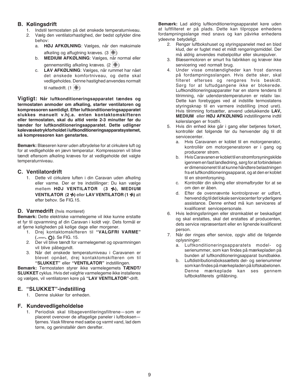 Dometic CARAVAN B3200 User Manual | Page 8 / 120