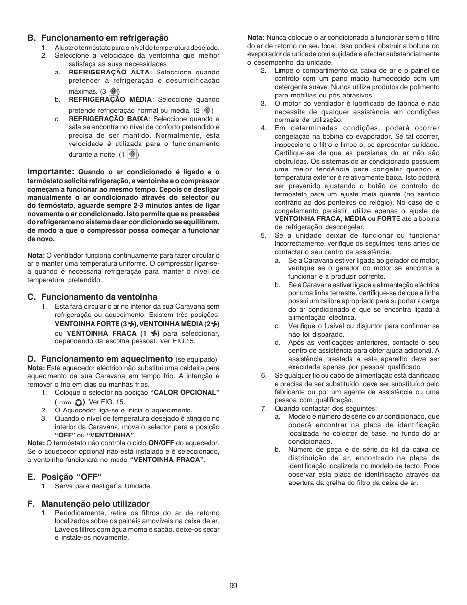 Dometic CARAVAN B3200 User Manual | Page 98 / 120