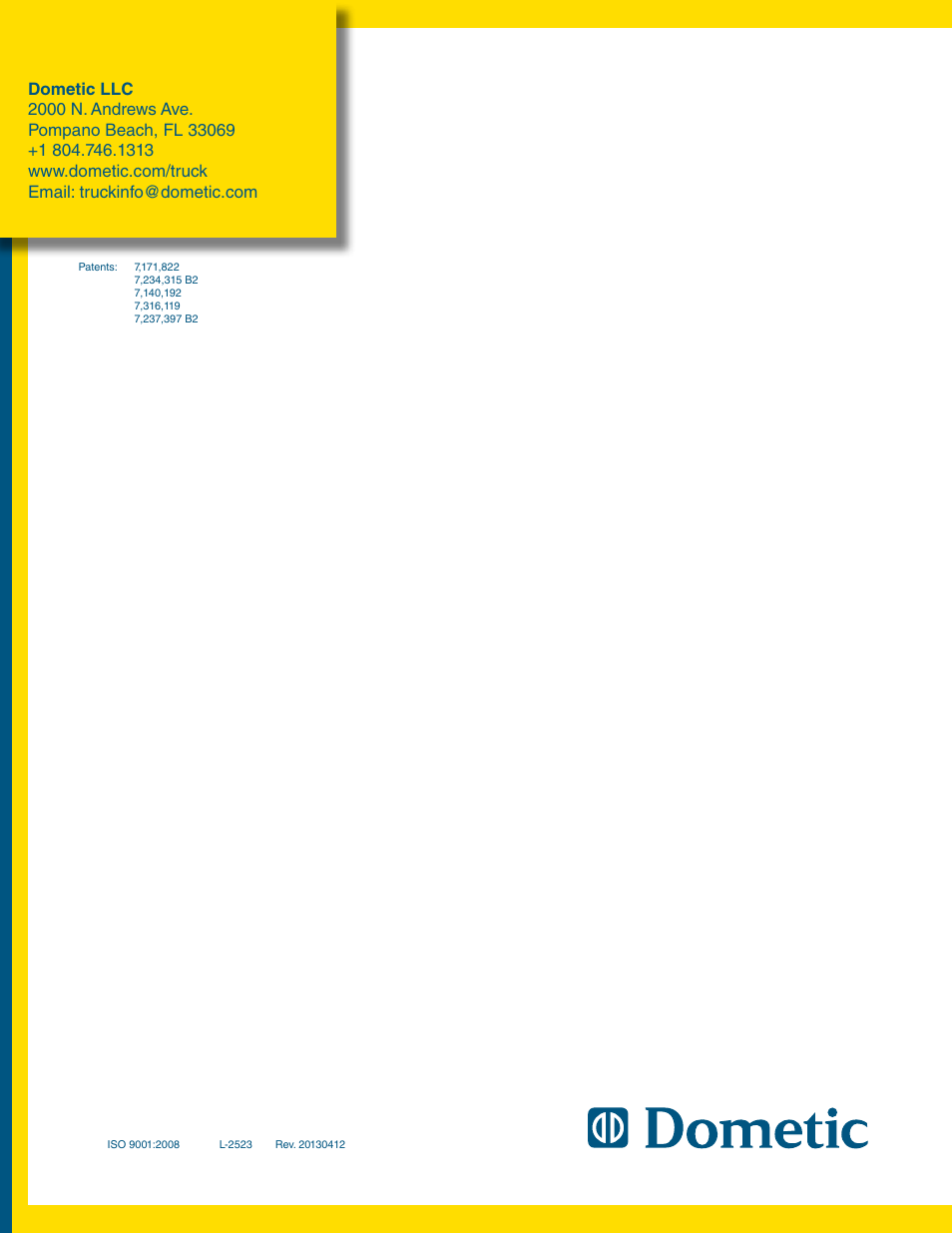 Dometic Battery-Powered Auxiliary Air Conditioning System User Manual | Page 12 / 12