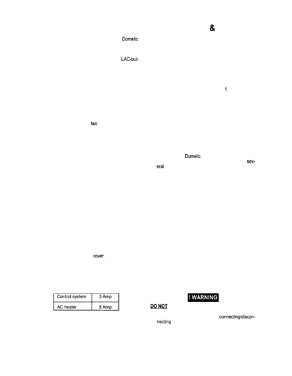 Maintenance service, Electric equipment | Dometic NDR1292-S User Manual | Page 12 / 16