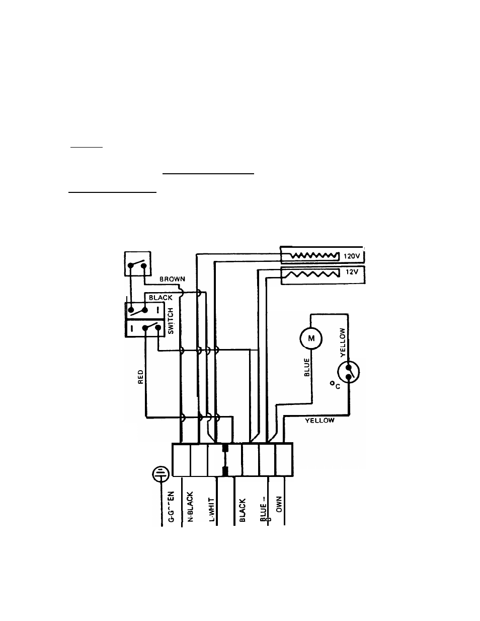 Removing the air, Pump, Replacing | The piston, Joint, Ring), Wiring diagram | Dometic RM182B User Manual | Page 10 / 18