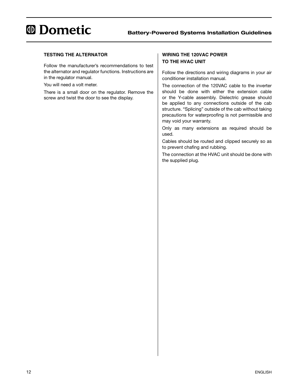 Dometic 2597 User Manual | Page 13 / 20