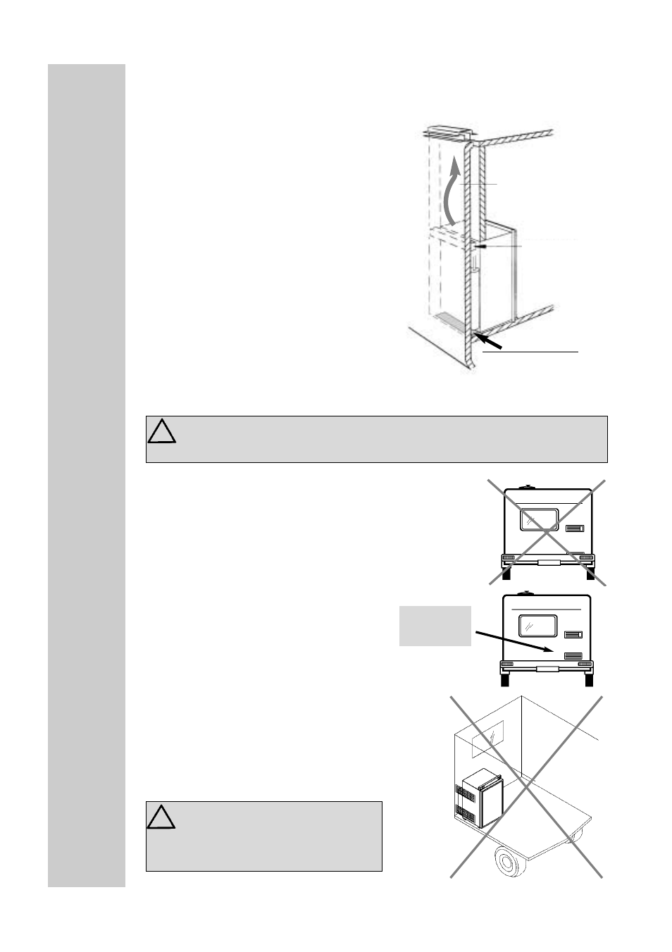 Rear installation, Side installation with floor-roof ventilation | Dometic RM 7390 (L) User Manual | Page 19 / 30