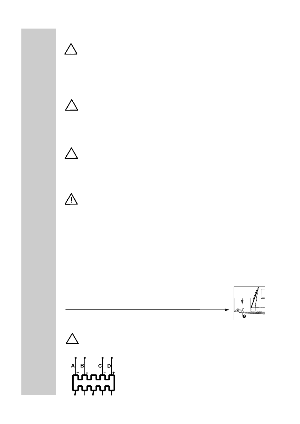 Electrical installation, Power line connection, Battery connection | Dometic RM 7390 (L) User Manual | Page 27 / 30