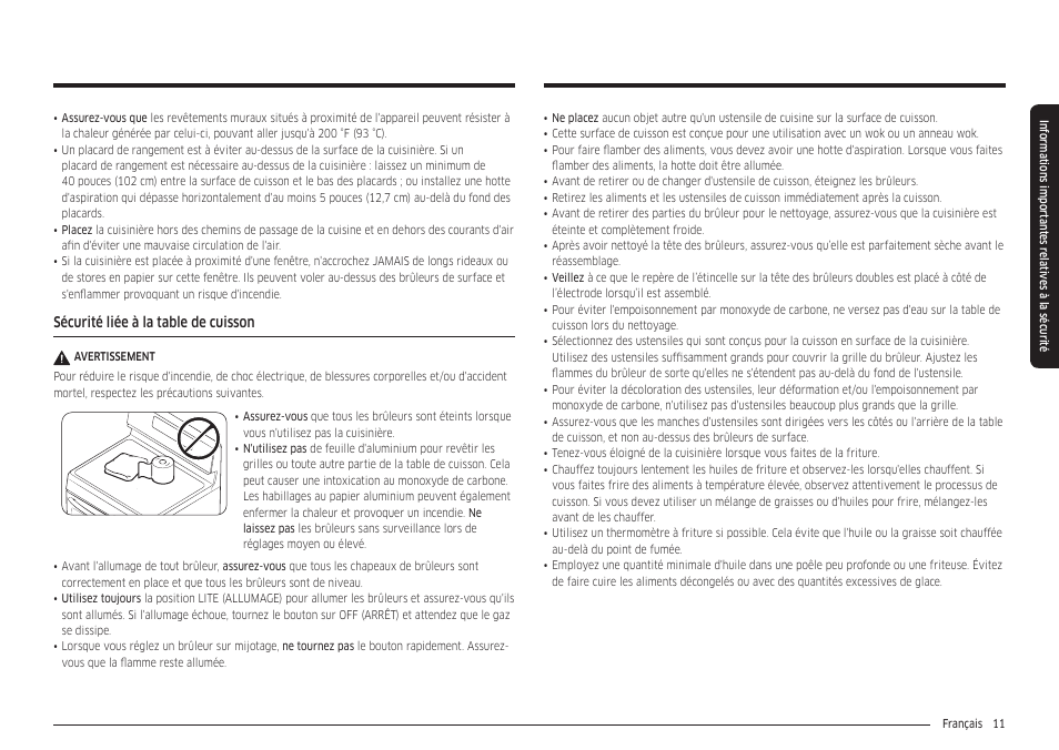 Samsung 30 Inch Freestanding Gas Smart Range Owners Guide User Manual | Page 121 / 164