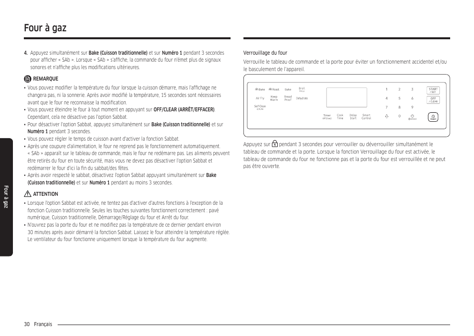 Four à gaz | Samsung 30 Inch Freestanding Gas Smart Range Owners Guide User Manual | Page 140 / 164