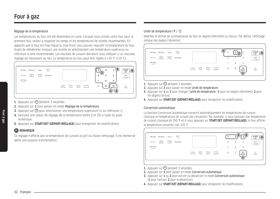 Four à gaz | Samsung 30 Inch Freestanding Gas Smart Range Owners Guide User Manual | Page 142 / 164