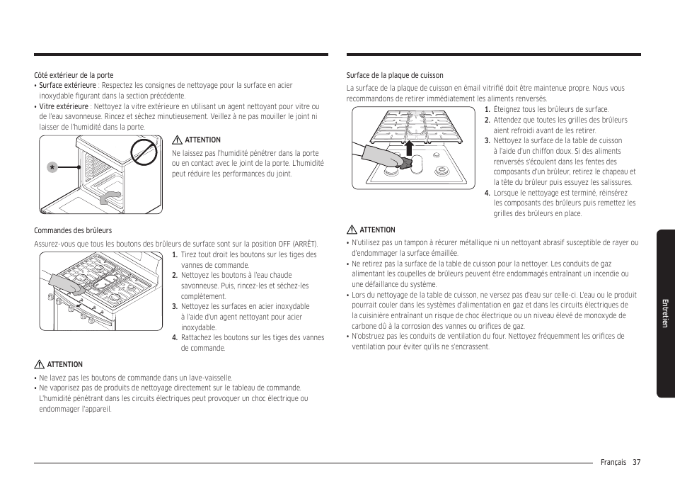 Samsung 30 Inch Freestanding Gas Smart Range Owners Guide User Manual | Page 147 / 164