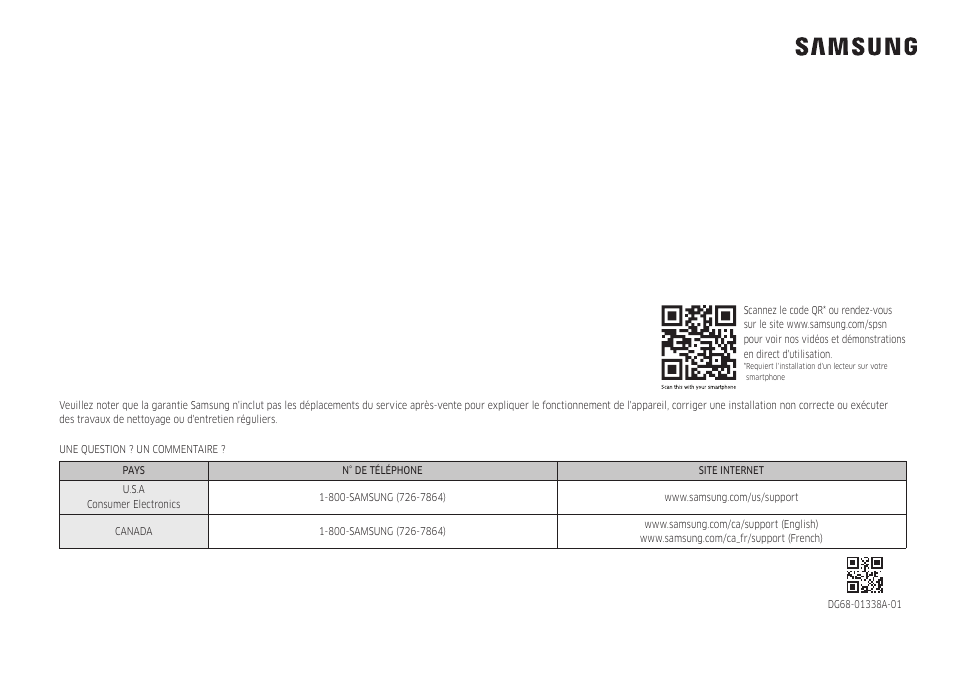 Samsung 30 Inch Freestanding Gas Smart Range Owners Guide User Manual | Page 164 / 164