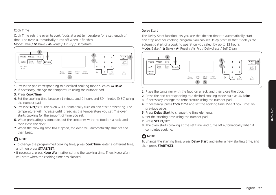 Samsung 30 Inch Freestanding Gas Smart Range Owners Guide User Manual | Page 27 / 164