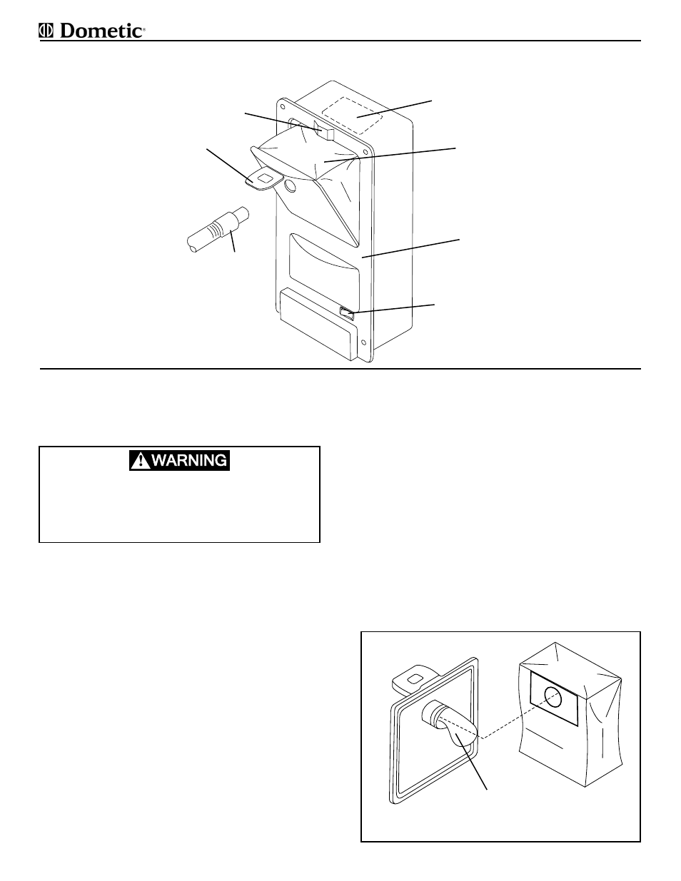 Warning | Dometic 9093100-(X)PR User Manual | Page 6 / 8
