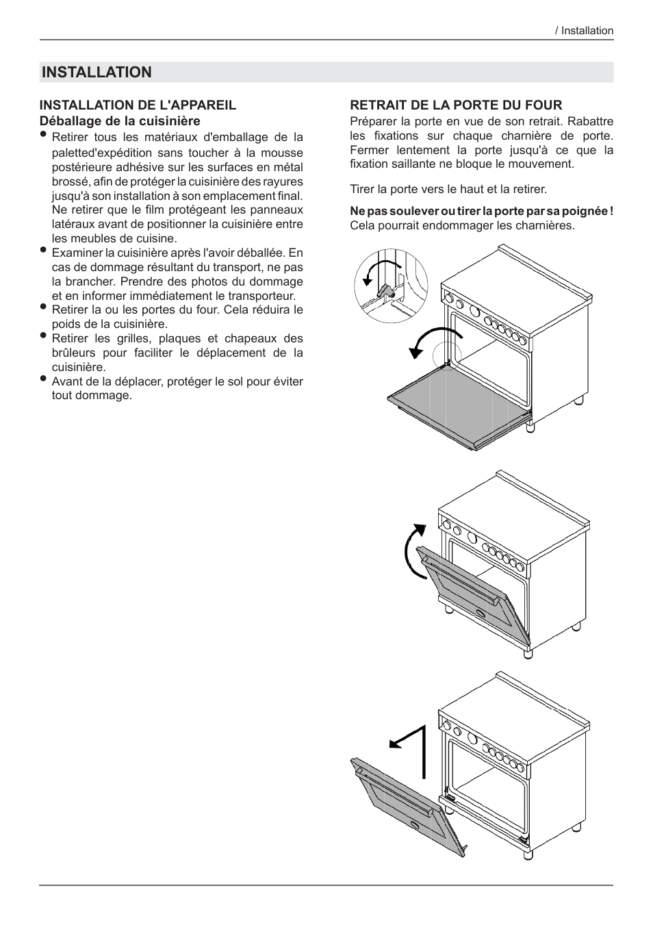 Bertazzoni Master Series 36 Inch Freestanding Induction Range Installation Instructions User Manual | Page 31 / 36