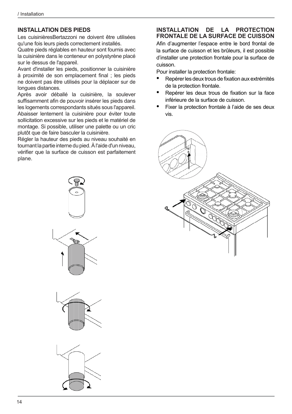 Bertazzoni Master Series 36 Inch Freestanding Induction Range Installation Instructions User Manual | Page 32 / 36