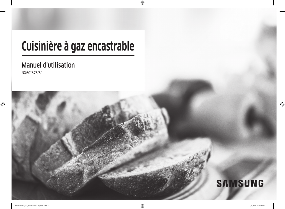 Nx60t8751ss_aa_dg68-01219a-00_cfr, Cuisinière à gaz encastrable, Manuel d'utilisation | Samsung 30 Inch Slide-in Gas Smart Range Owner Manual User Manual | Page 129 / 192