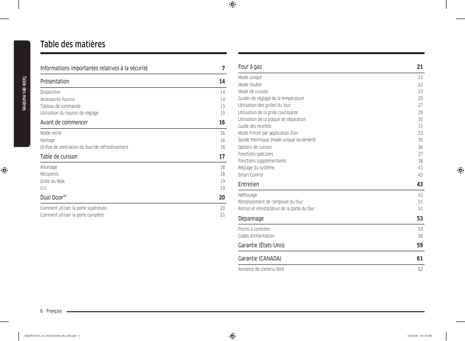 Samsung 30 Inch Slide-in Gas Smart Range Owner Manual User Manual | Page 134 / 192