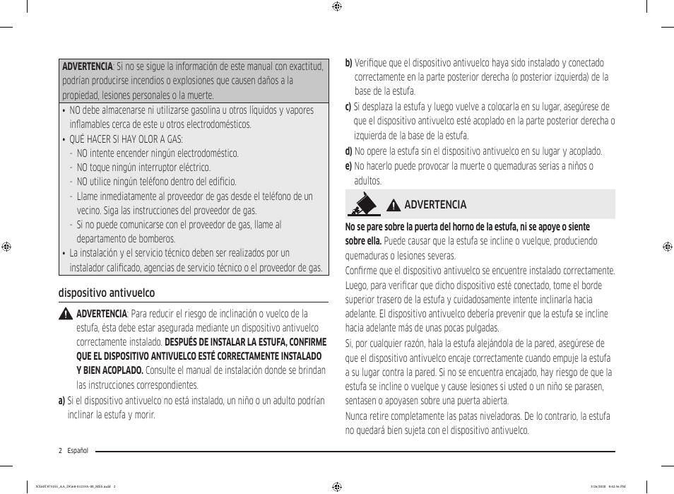 Samsung 30 Inch Slide-in Gas Smart Range Owner Manual User Manual | Page 66 / 192