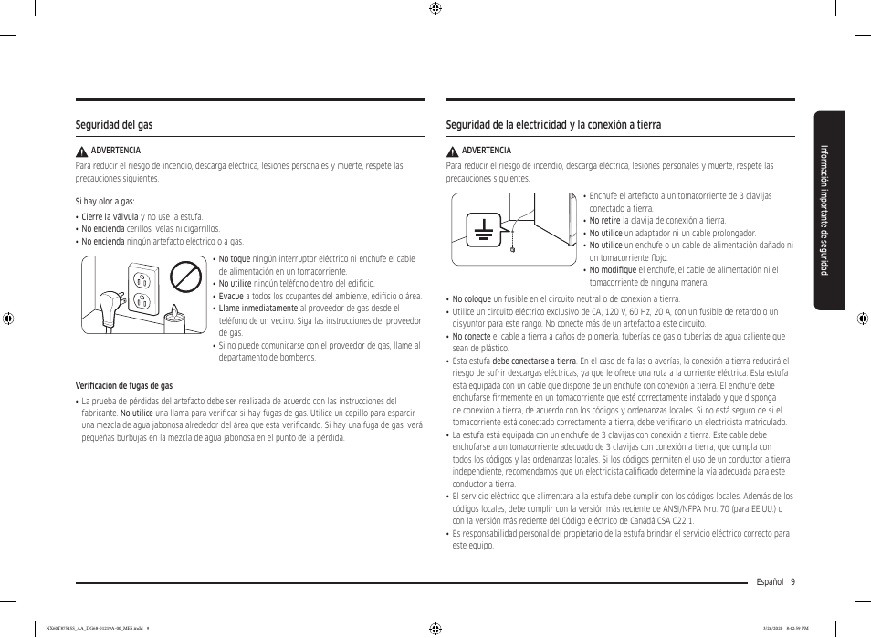 Samsung 30 Inch Slide-in Gas Smart Range Owner Manual User Manual | Page 73 / 192