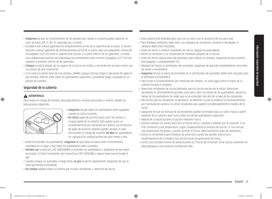 Samsung 30 Inch Slide-in Gas Smart Range Owner Manual User Manual | Page 75 / 192