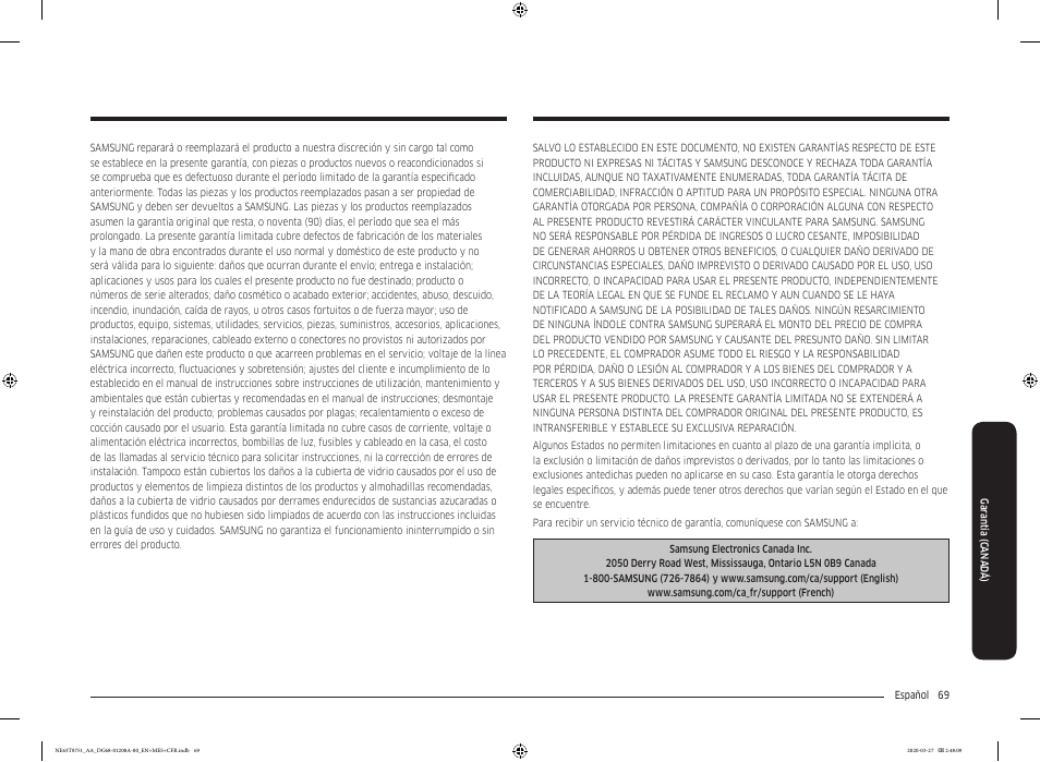 Samsung 30 Inch Slide-in Electric Smart Range Owner Manual User Manual | Page 141 / 216