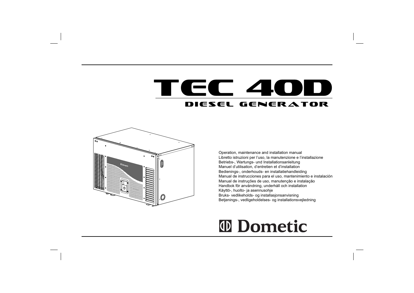 Dometic TEC 40D User Manual | 28 pages