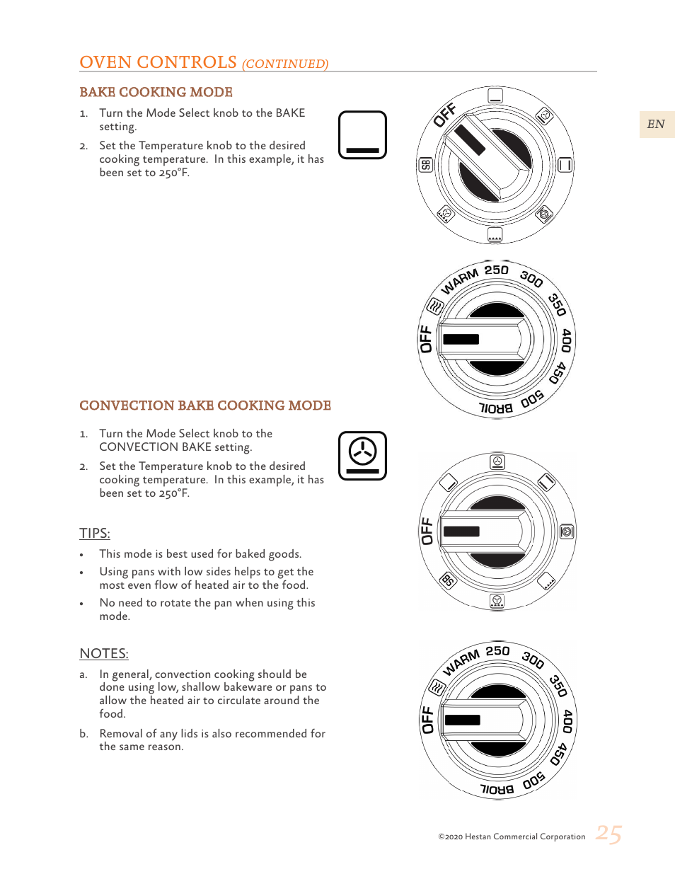 Oven controls | Hestan 30 Inch Freestanding Professional Gas Range Use and Care Manual User Manual | Page 27 / 80