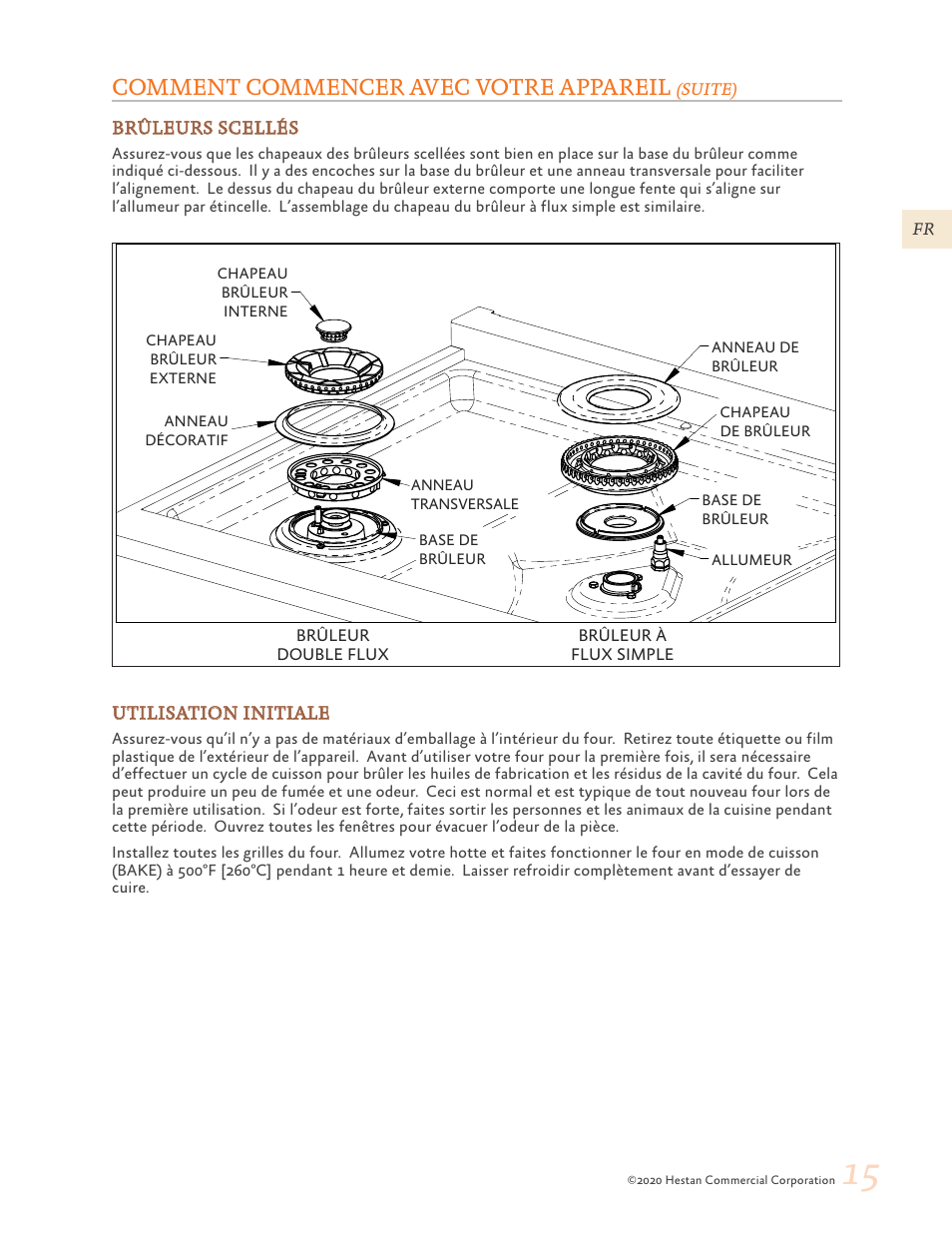 Comment commencer avec votre appareil | Hestan 30 Inch Freestanding Professional Gas Range Use and Care Manual User Manual | Page 55 / 80