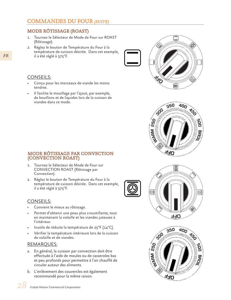 Commandes du four | Hestan 30 Inch Freestanding Professional Gas Range Use and Care Manual User Manual | Page 68 / 80