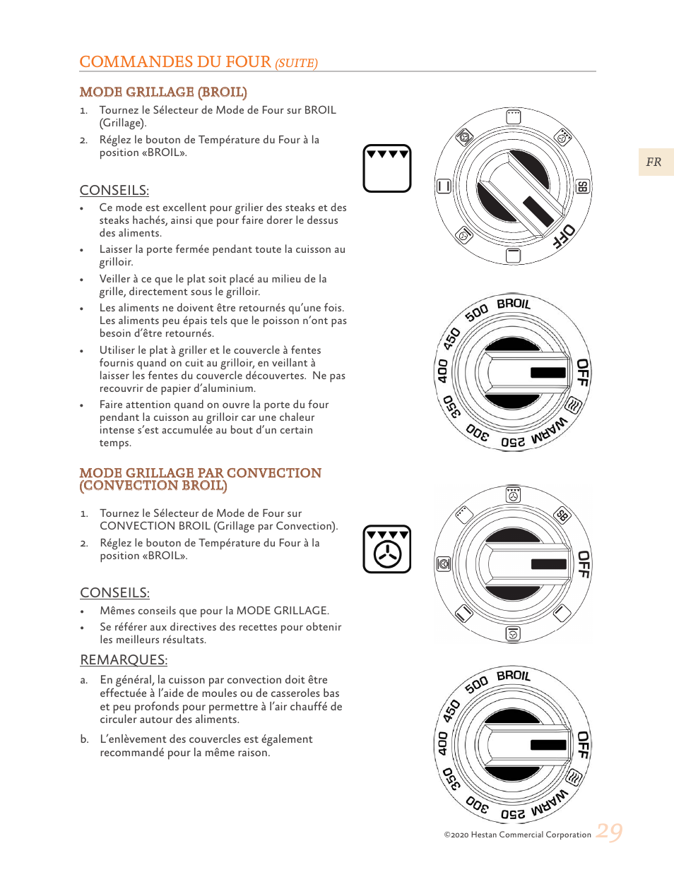Commandes du four | Hestan 30 Inch Freestanding Professional Gas Range Use and Care Manual User Manual | Page 69 / 80
