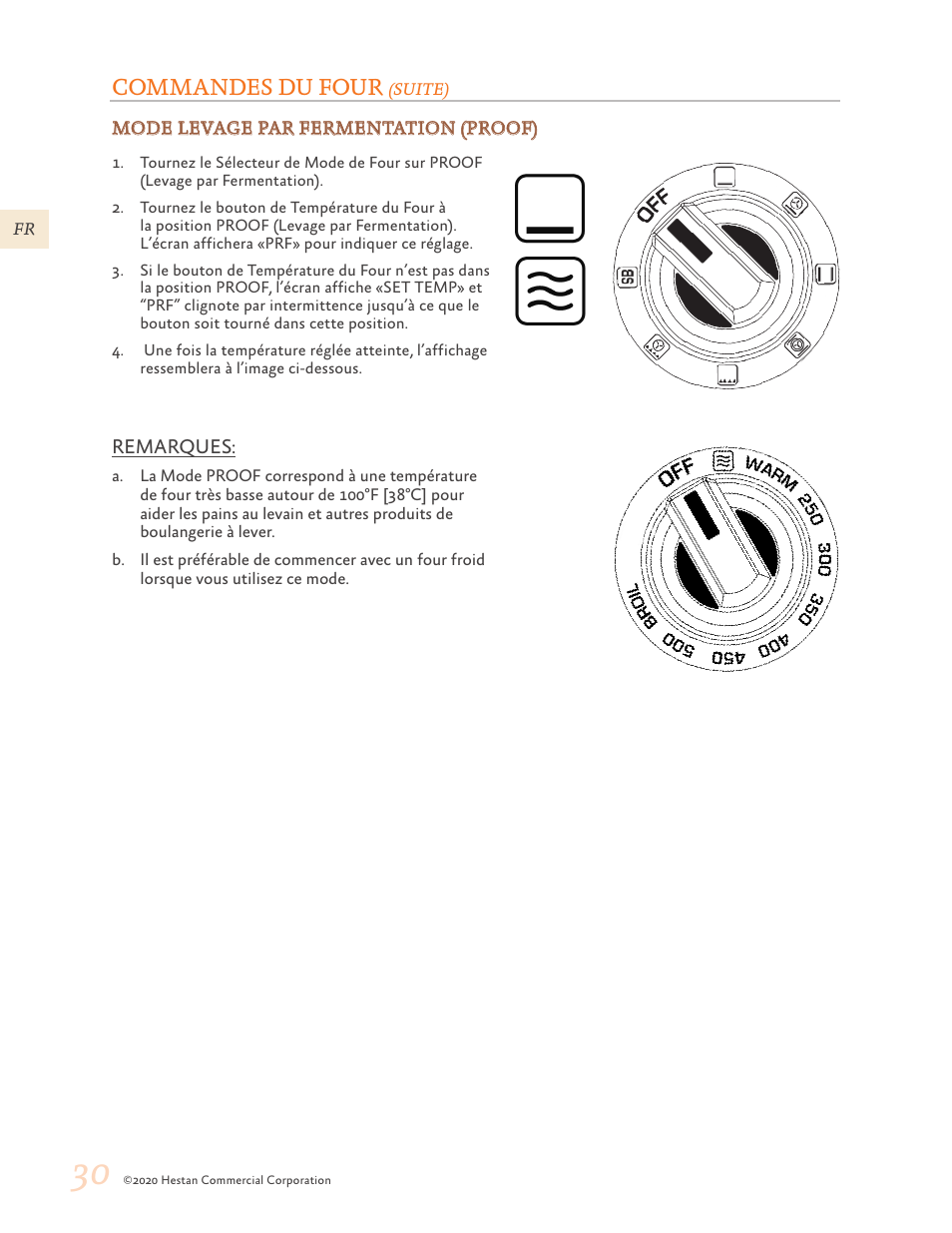 Commandes du four | Hestan 30 Inch Freestanding Professional Gas Range Use and Care Manual User Manual | Page 70 / 80