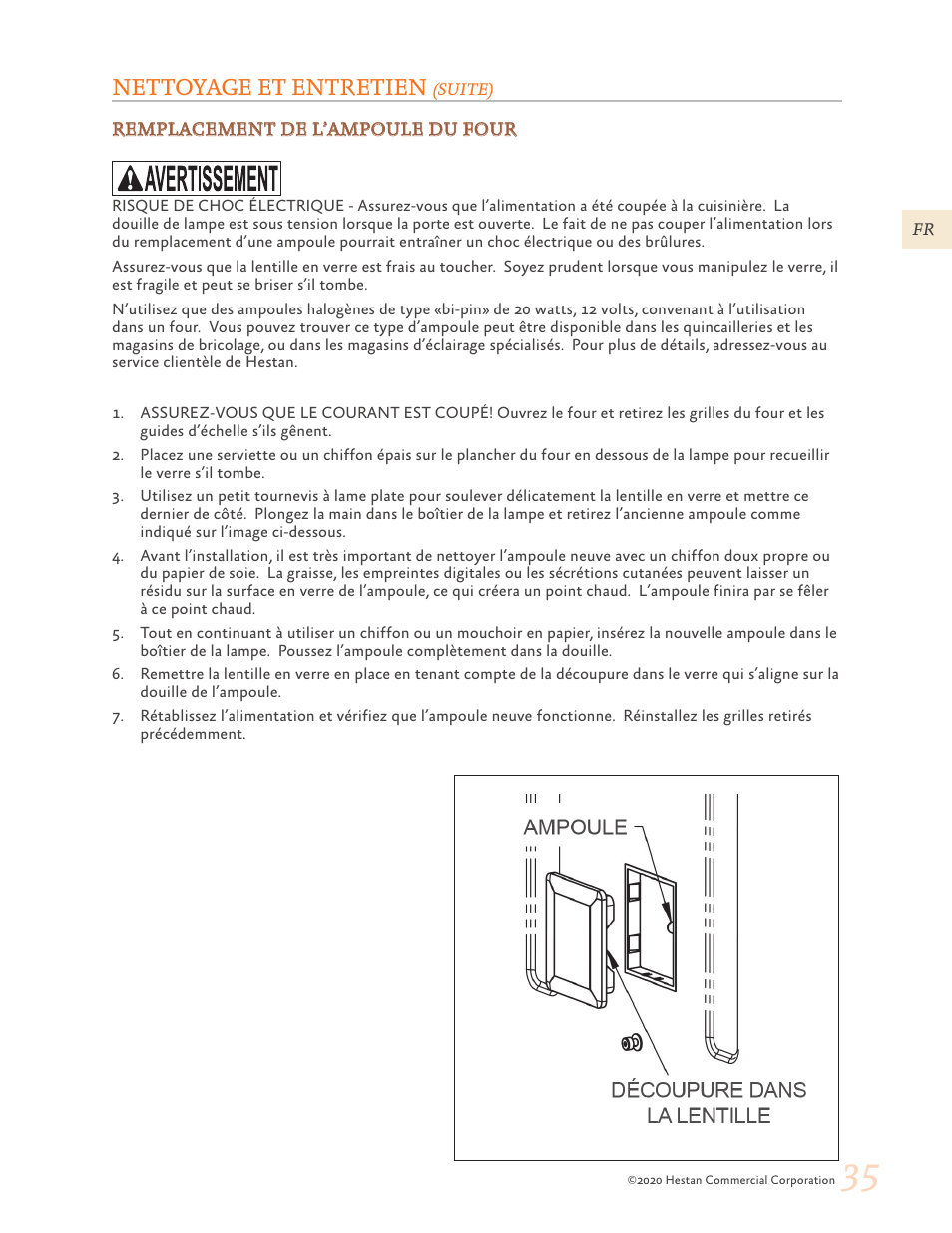 Nettoyage et entretien | Hestan 30 Inch Freestanding Professional Gas Range Use and Care Manual User Manual | Page 75 / 80