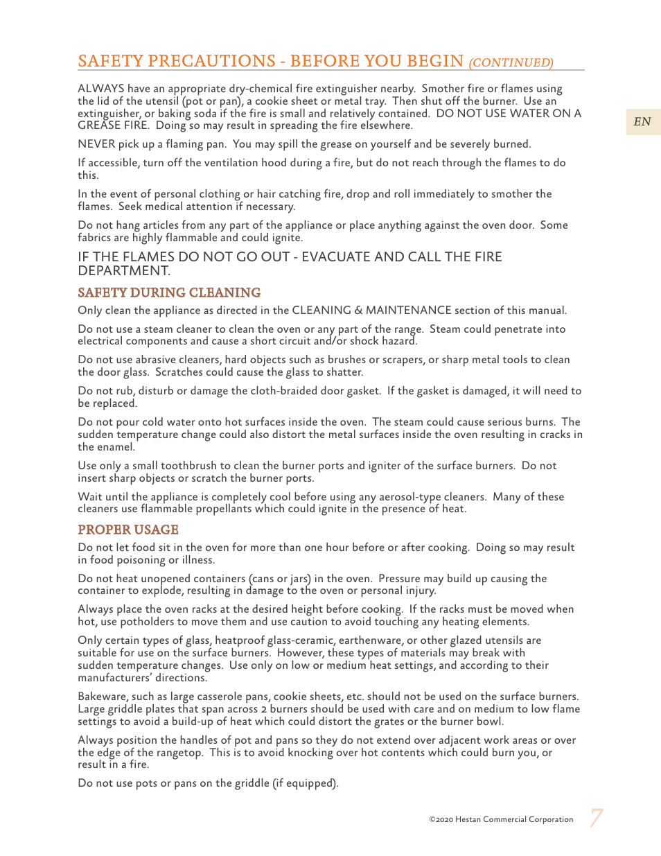 Safety precautions - before you begin | Hestan 30 Inch Freestanding Professional Gas Range Use and Care Manual User Manual | Page 9 / 80