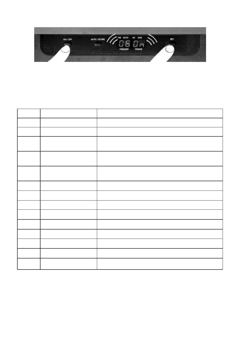 Service mode | Dometic NDA1402 User Manual | Page 20 / 24